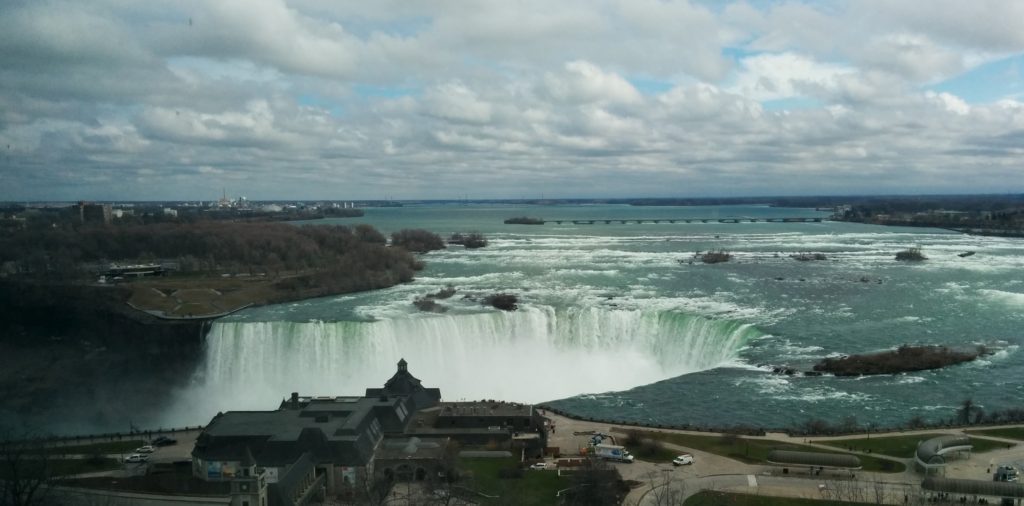 View of Horseshoe Falls from 14th floor of hotel