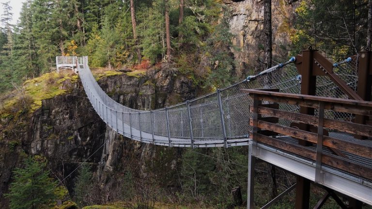 Suspension Bridge, Elk Falls BC | Traditional Iconoclast