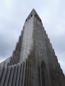 Corner view of Iceland's landmark church