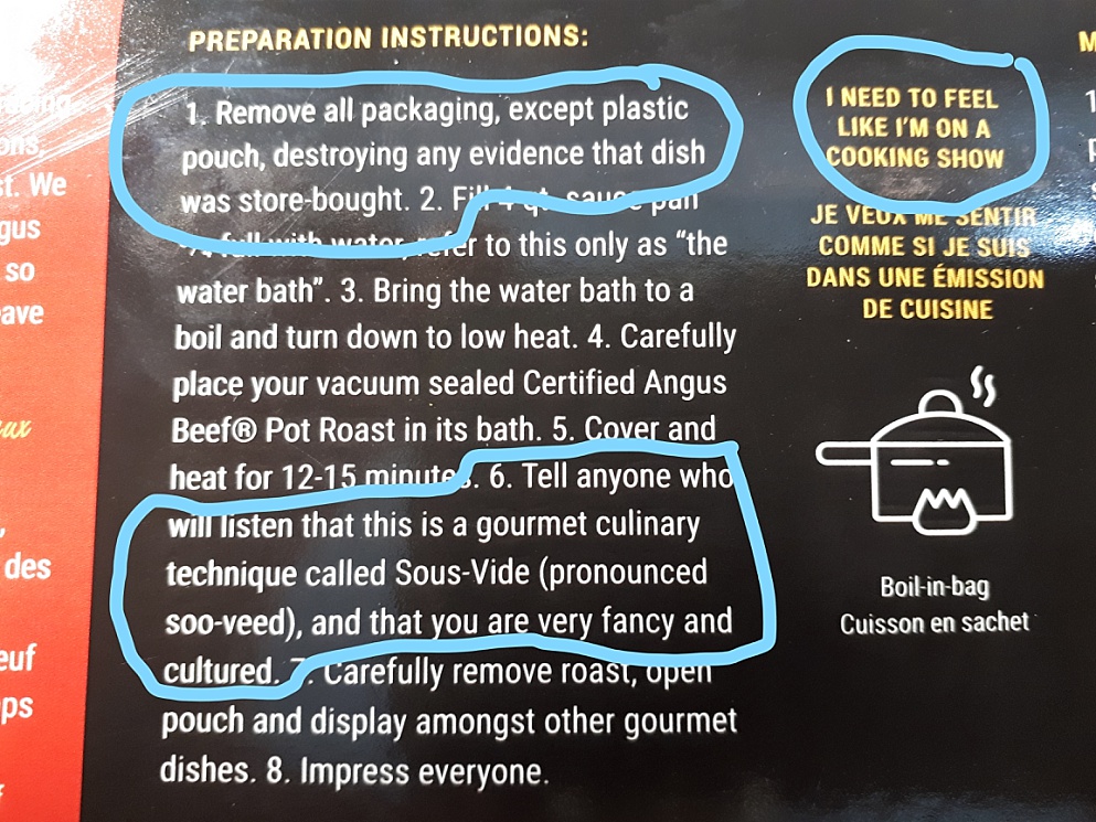 Heating instructions