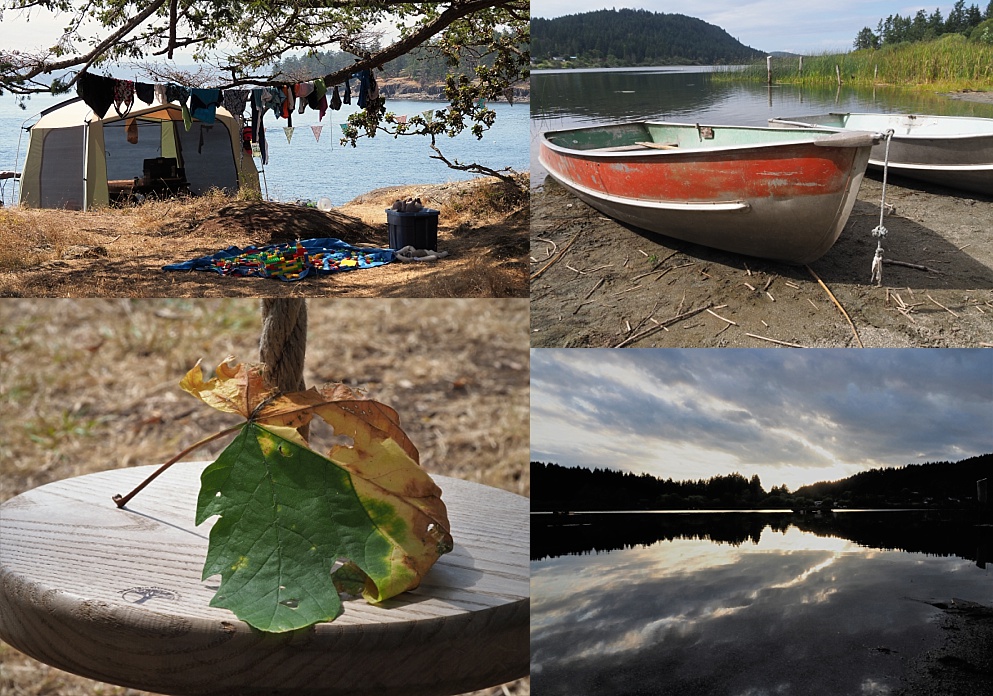 4-photo collage from Salt Spring Island