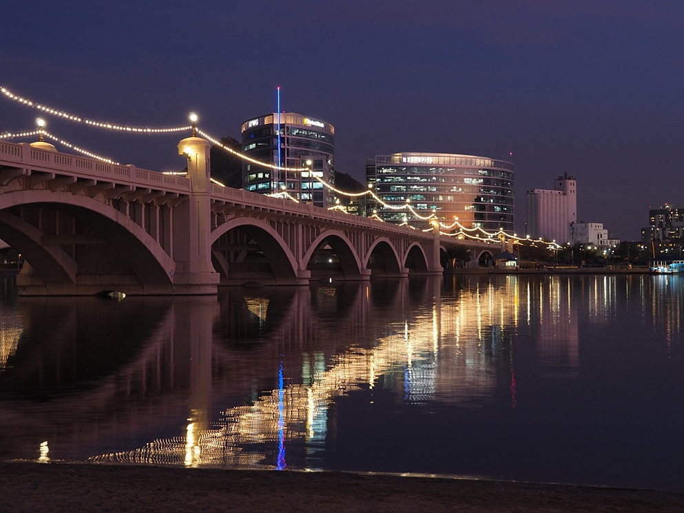 Mill Avenue Bridge at sunset